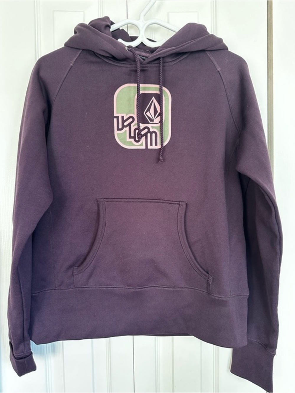 Volcom kids Plum Crewneck Hoodie with Green Logo #58